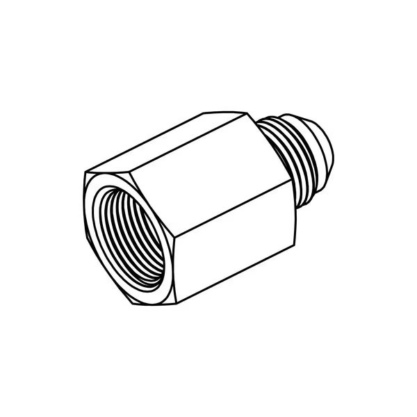 Hydraulic Fitting-Steel04FJ-06MJ, Tompkins, Mfr#: 2406-04-06
